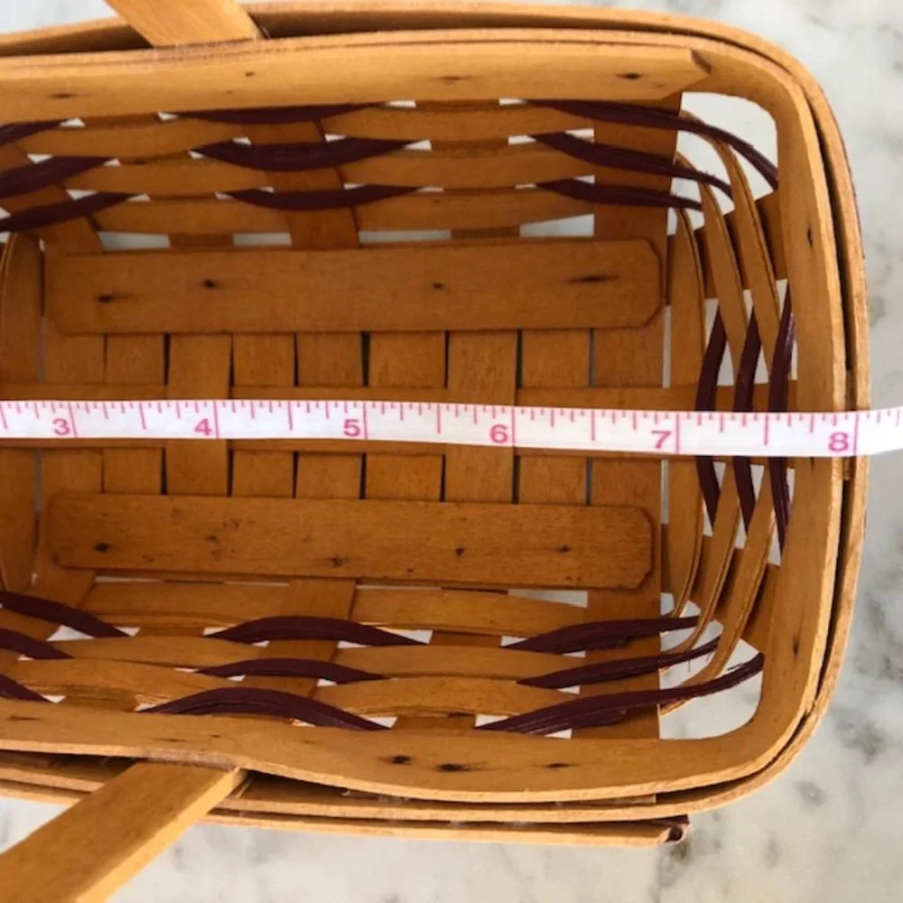 LONGABERGER 1997 Purple Sweetheart Basket Combo Vintage
